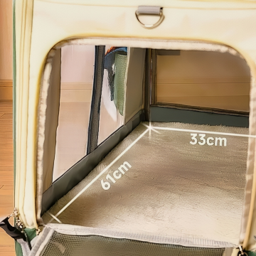 Rubeku Pet Stroller Portable Trolley Large White